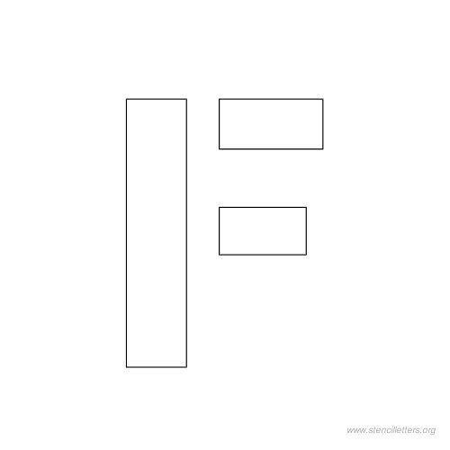1 inch stencil letter f 1 inch stencil letter f