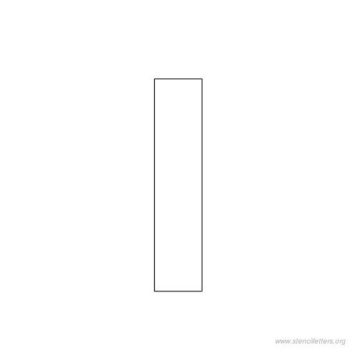 1 inch stencil letter i 1 inch stencil letter i