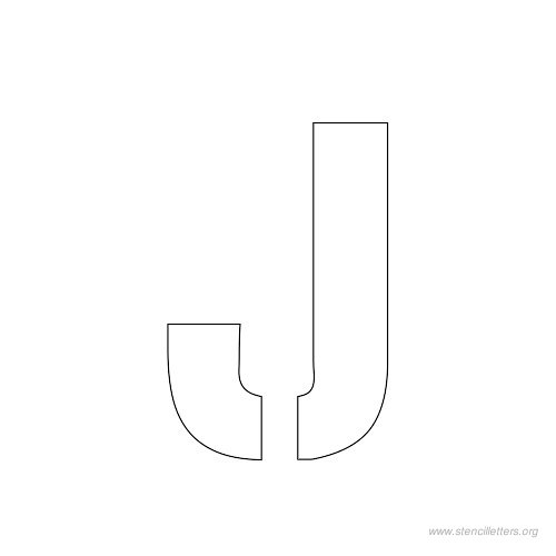 1 inch stencil letter j 1 inch stencil letter j