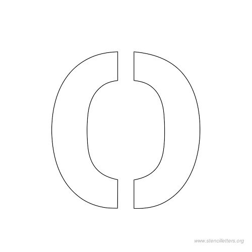 1 inch stencil letter o 1 inch stencil letter o