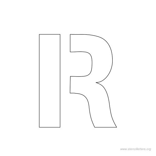 1 inch stencil letter r 1 inch stencil letter r