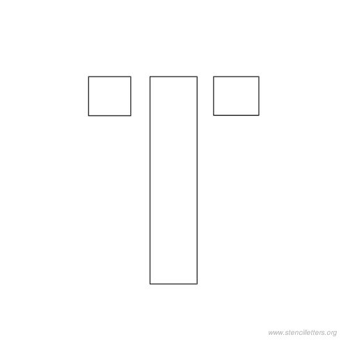 1 inch stencil letter t 1 inch stencil letter t