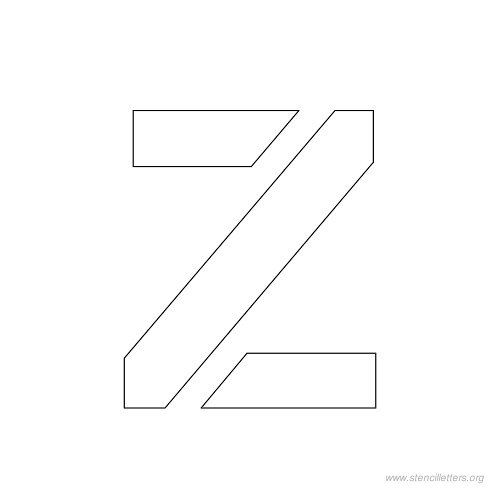 1 inch stencil letter z 1 inch stencil letter z