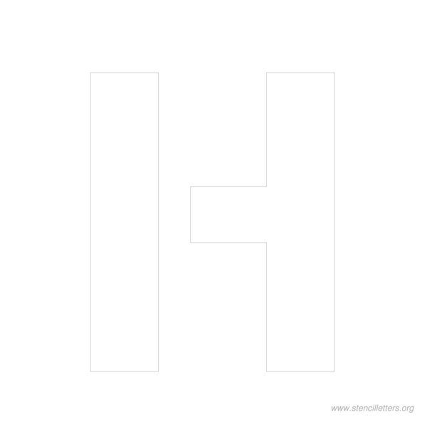 10 inch stencil letter h 10 inch stencil letter h