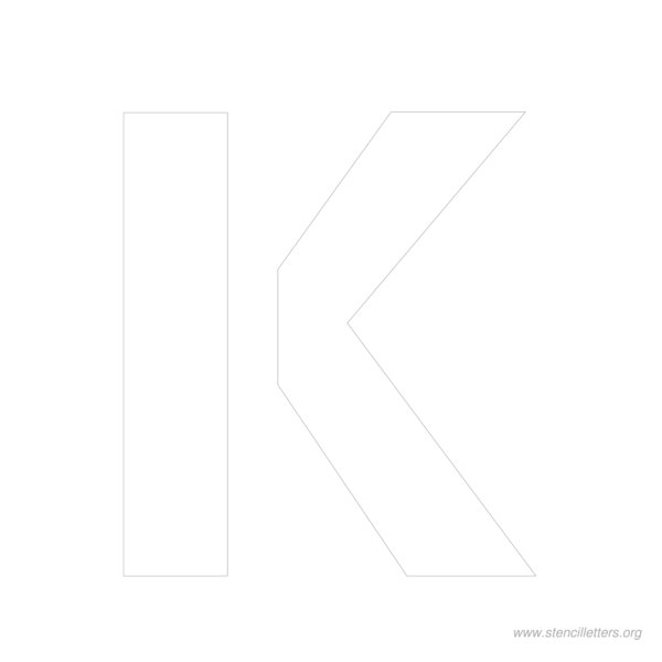 10 inch stencil letter k 10 inch stencil letter k