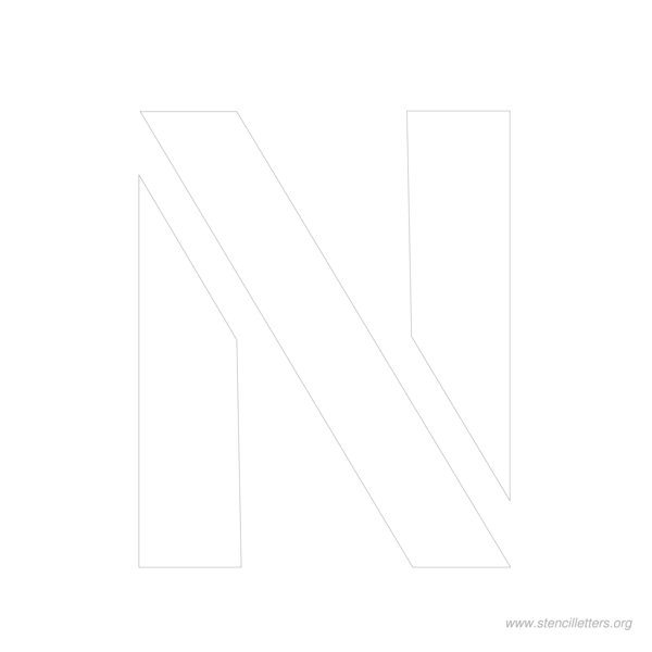10 inch stencil letter n 10 inch stencil letter n