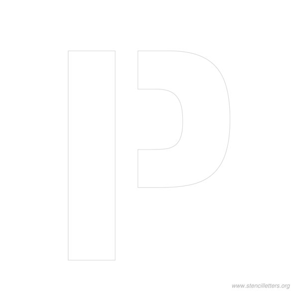 10 inch stencil letter p 10 inch stencil letter p