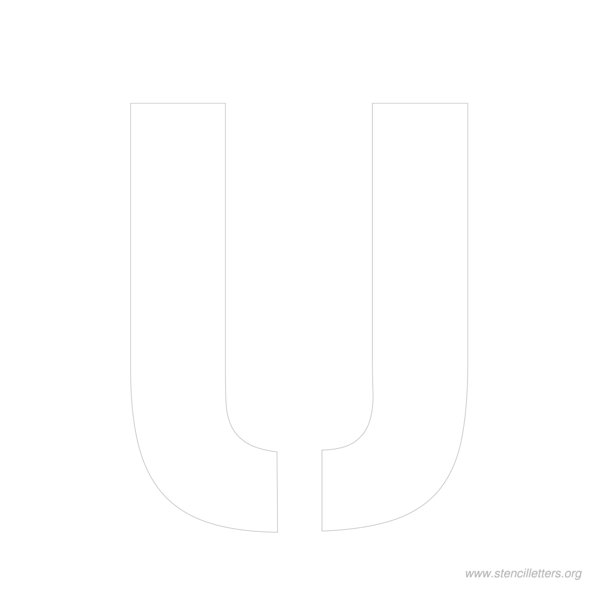 10 inch stencil letter u 10 inch stencil letter u