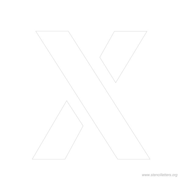 10 inch stencil letter x 10 inch stencil letter x