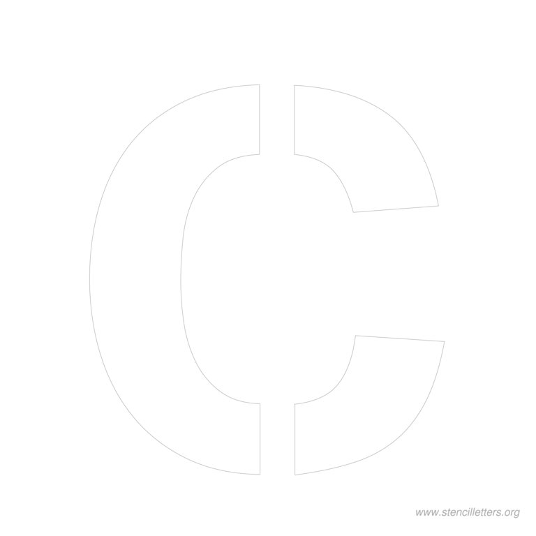 11 inch stencil letter c 11 inch stencil letter c