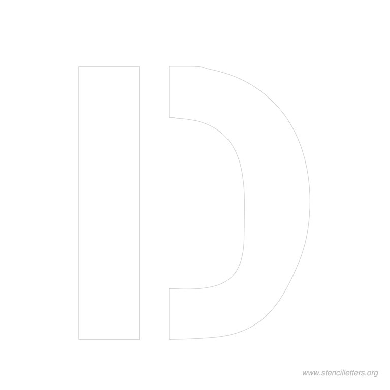 11 inch stencil letter d 11 inch stencil letter d