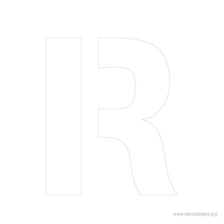11 inch stencil letter r 11 inch stencil letter r