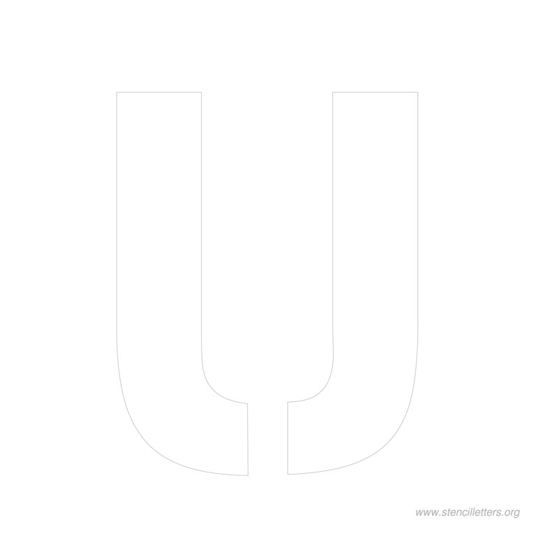 11 inch stencil letter u 11 inch stencil letter u