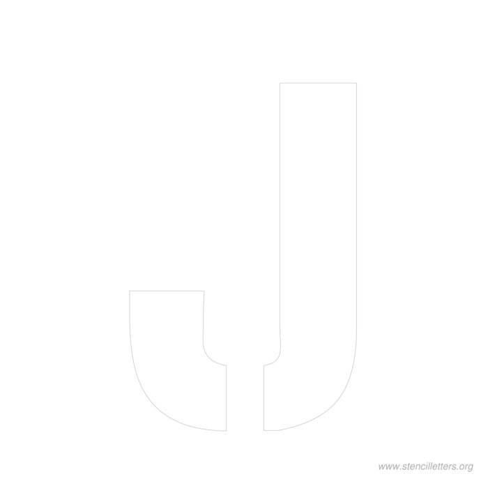 12 inch stencil letter j 12 inch stencil letter j