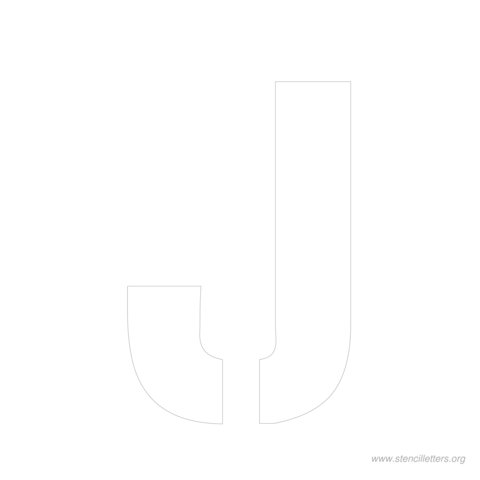 9 inch stencil letter j 9 inch stencil letter j