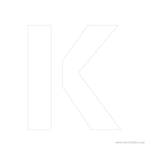 9 inch stencil letter k 9 inch stencil letter k