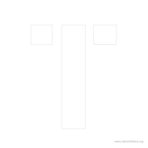 9 inch stencil letter t 9 inch stencil letter t