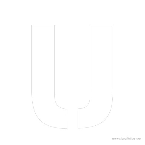 9 inch stencil letter u 9 inch stencil letter u