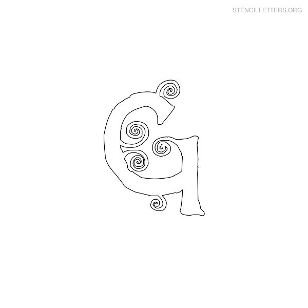 Print Free Stencil Letters G Print Free Stencil Letters G