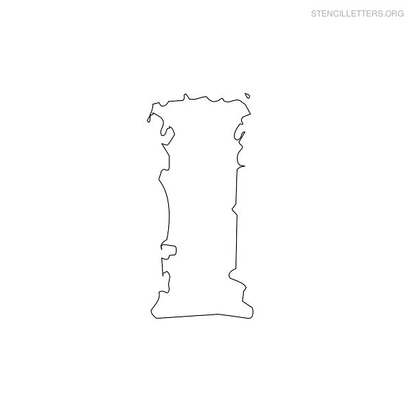 Stencil Letter Bubble I