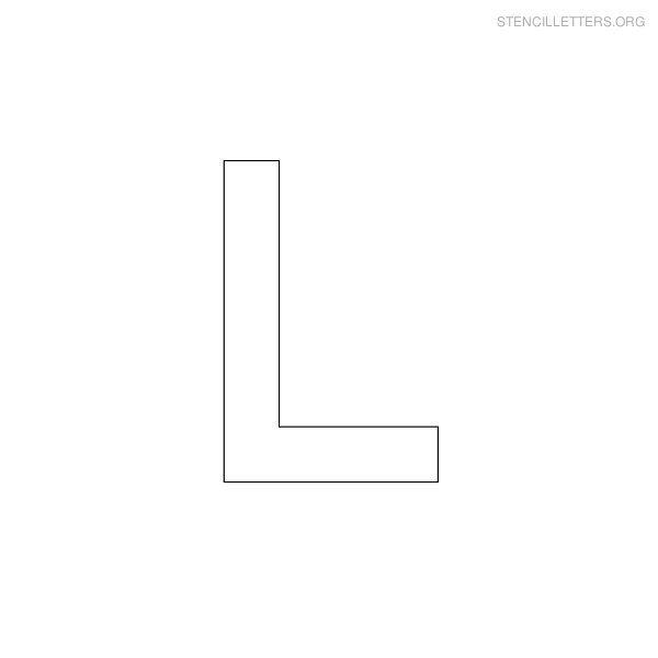 Stencil Letter Military L