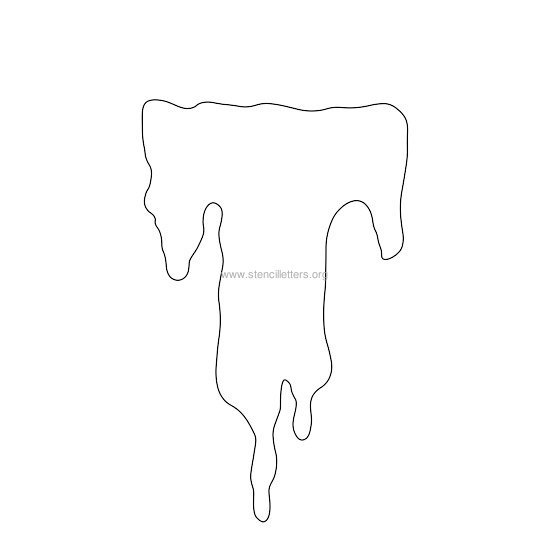 halloween stencil letter t