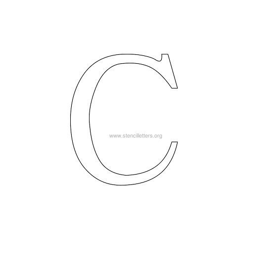 greek wall stencil letter c