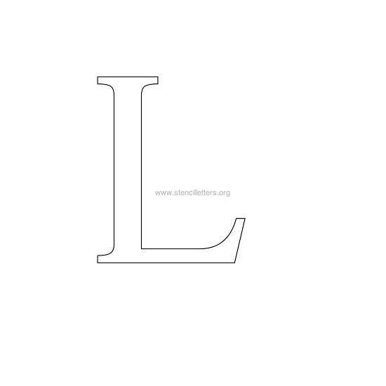 greek wall stencil letter l