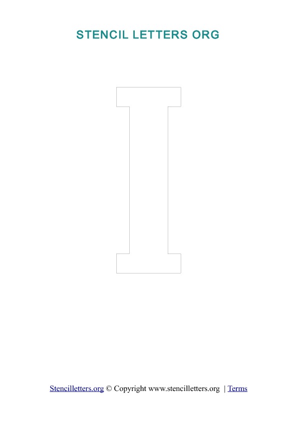 PDF Stencil Template Outline I PDF Stencil Template Outline I