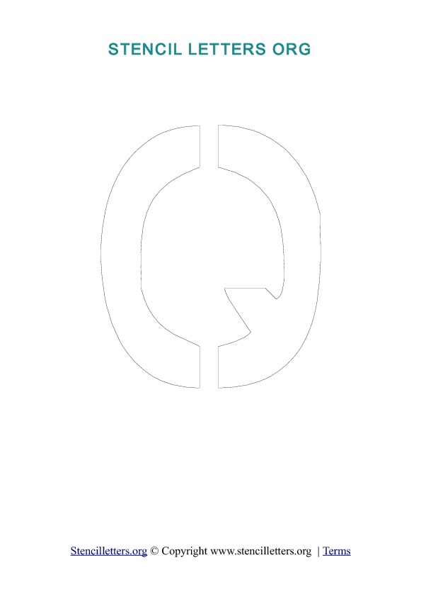 PDF Stencil Template Outline Q PDF Stencil Template Outline Q