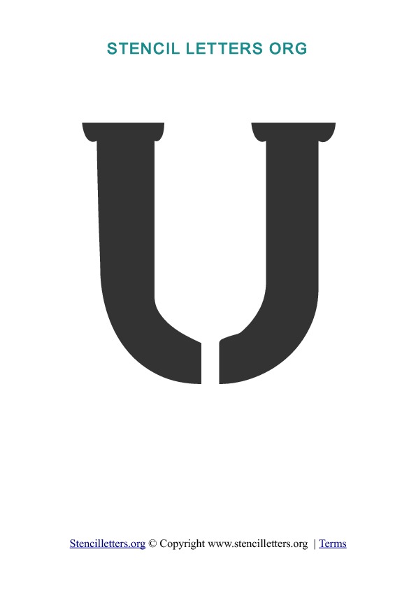 PDF Stencil Template U