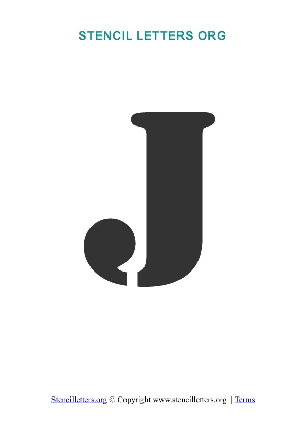 PDF Stencil Template J