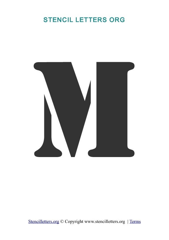 PDF Stencil Template M