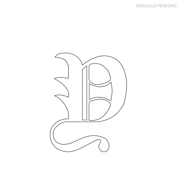 Stencil Letter Gothic Y